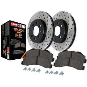 Truck Performance - 2 Wheel Disc Brake Kit w/Drilled And Slotted Rotor